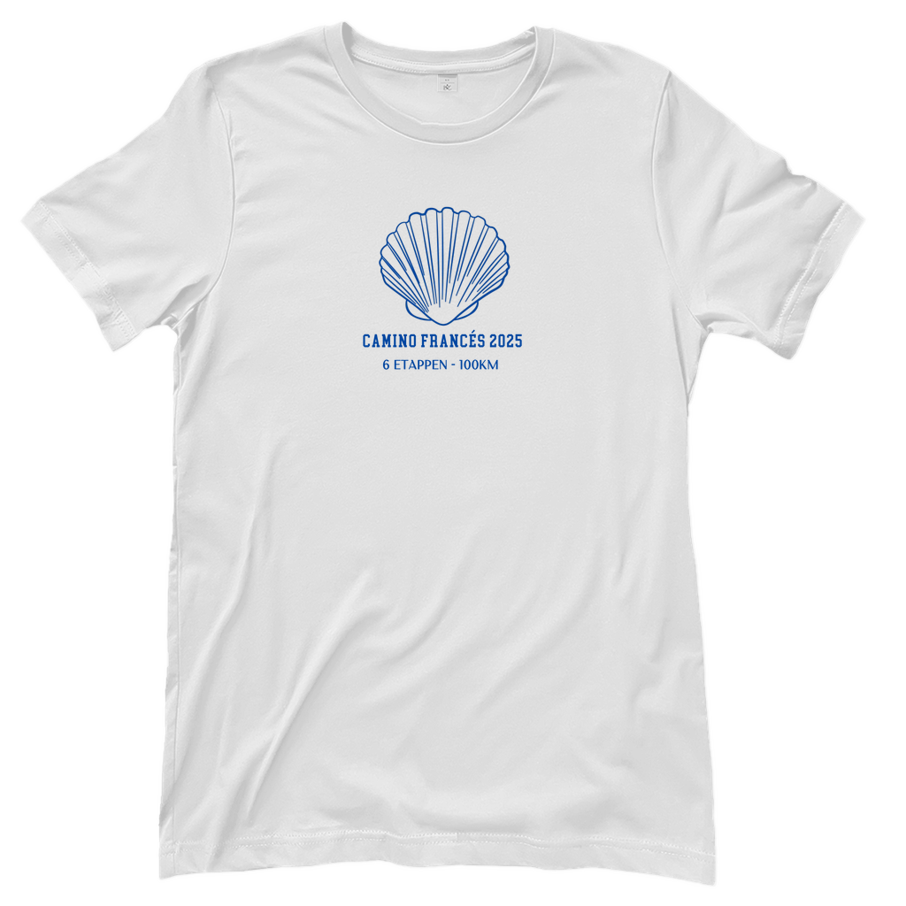 Personalisierbares Damen T-Shirt mit Deinem Jakobsweg