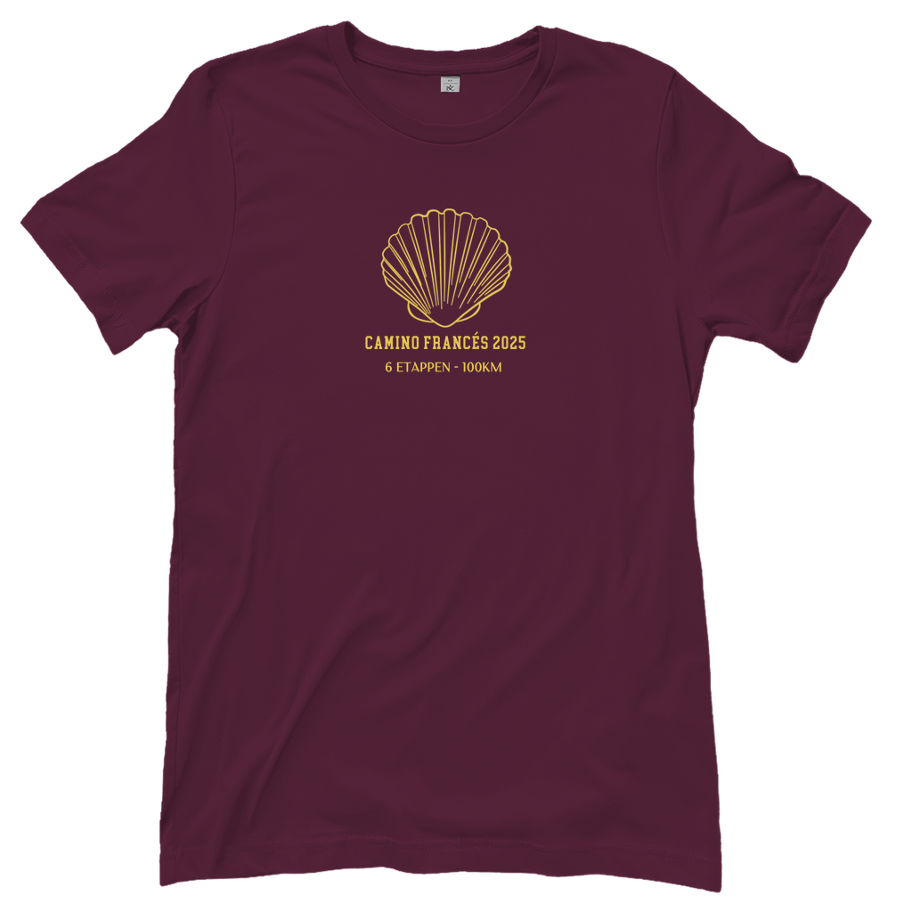 Personalisierbares Damen T-Shirt mit Deinem Jakobsweg