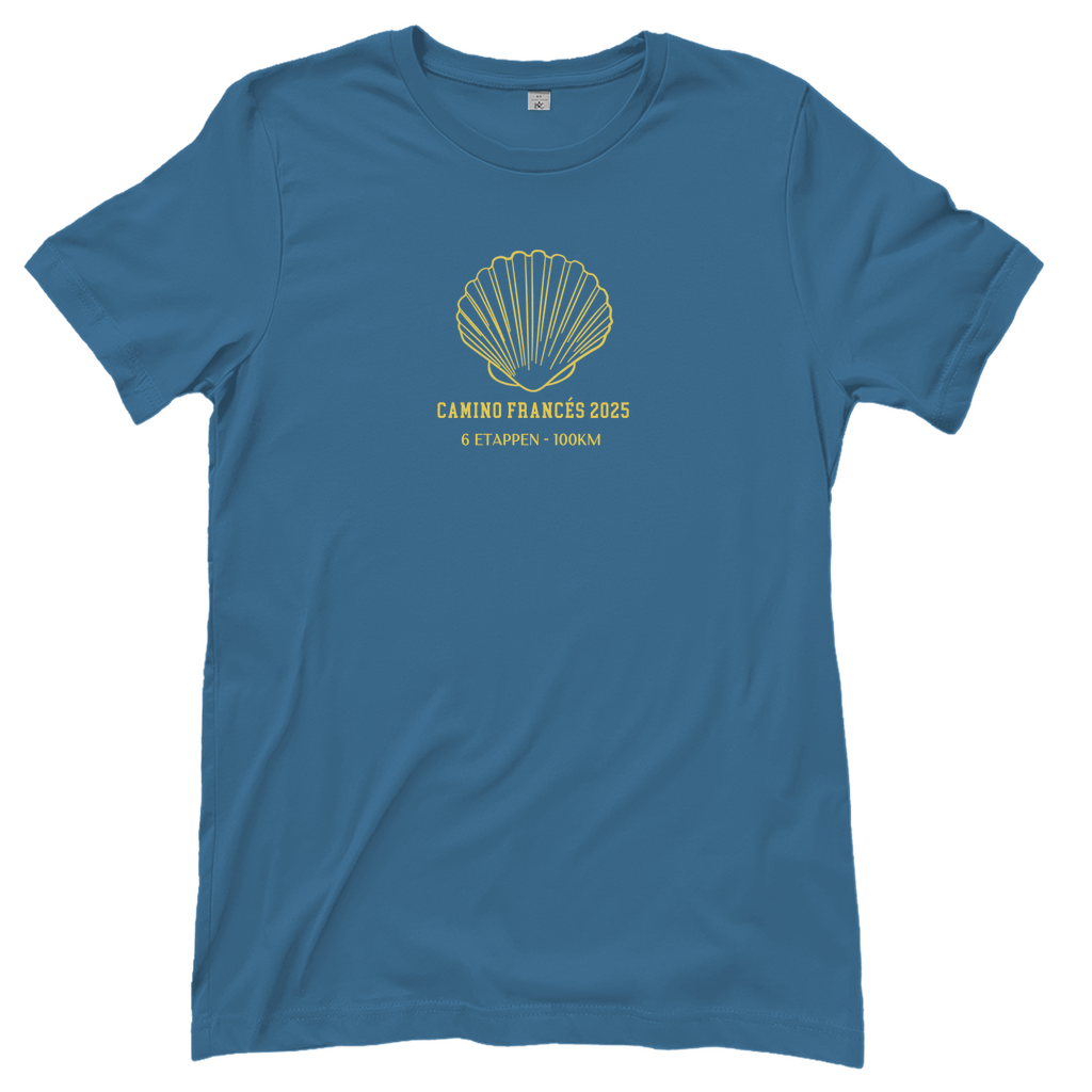 Personalisierbares Damen T-Shirt mit Deinem Jakobsweg
