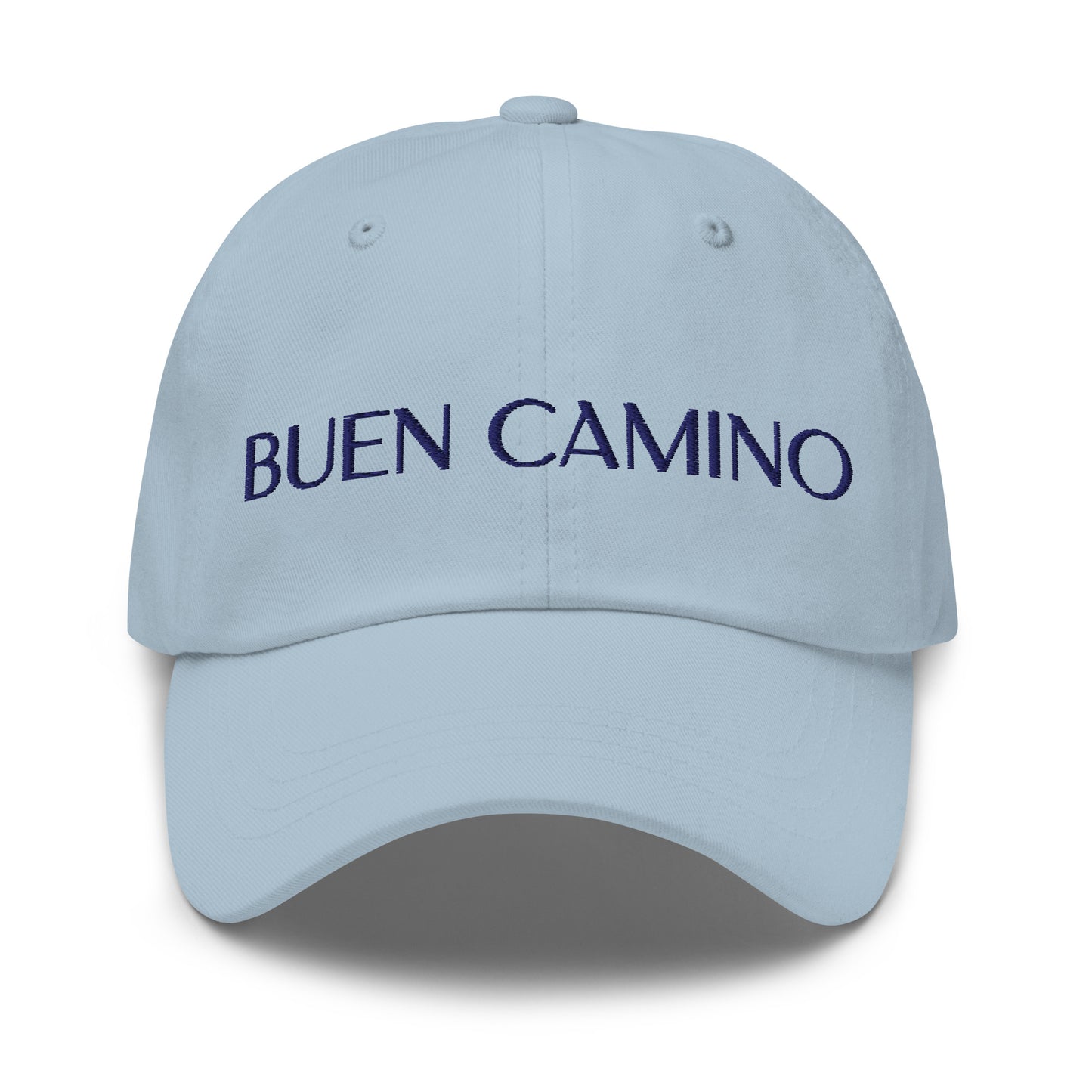 Bestickte Unisex Buen Camino Cap in hellblau
