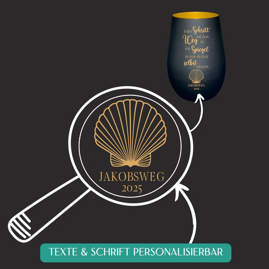 Personalisierbares Windlicht "Jeder Schritt"