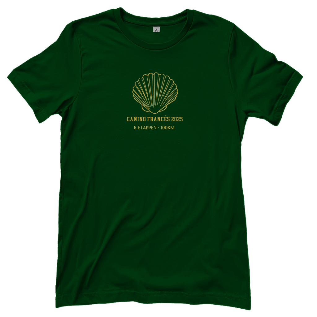 Personalisierbares Damen T-Shirt mit Deinem Jakobsweg