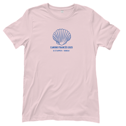 Personalisierbares Damen T-Shirt mit Deinem Jakobsweg