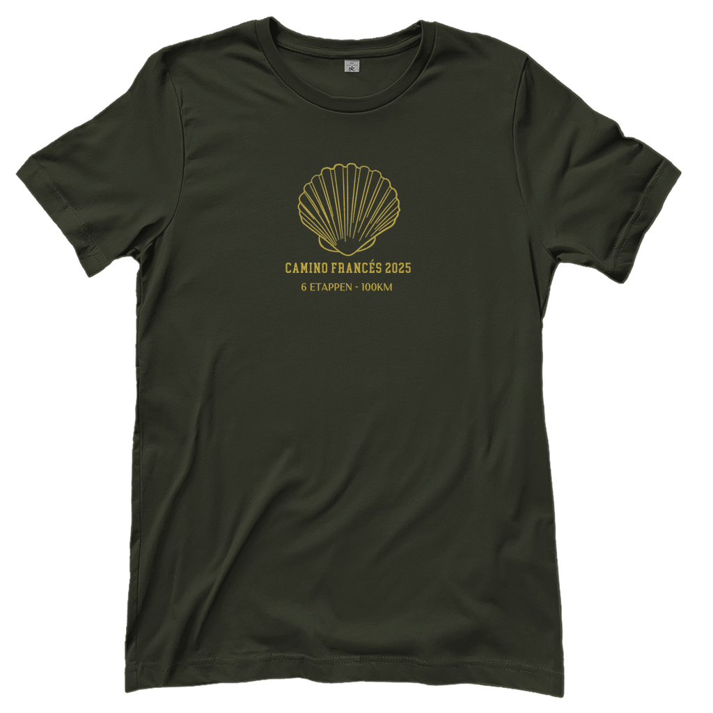 Personalisierbares Damen T-Shirt mit Deinem Jakobsweg