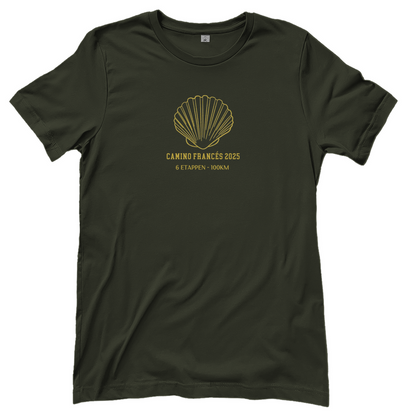 Personalisierbares Damen T-Shirt mit Deinem Jakobsweg