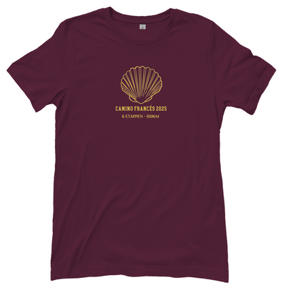 Personalisierbares Damen T-Shirt mit Deinem Jakobsweg