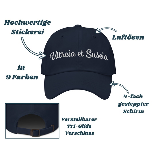 Gestickte Jakobsweg Cap "Ultreia et Suseia