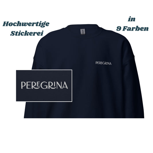 Gesticktes Sweatshirt „Peregrina“ – Gesticktes Pilger-Design