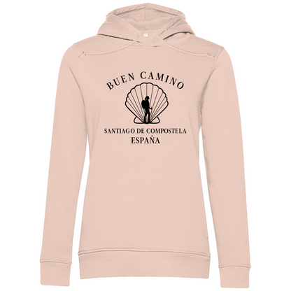 Damen Bio Premium Hoodie mit Pilgerin